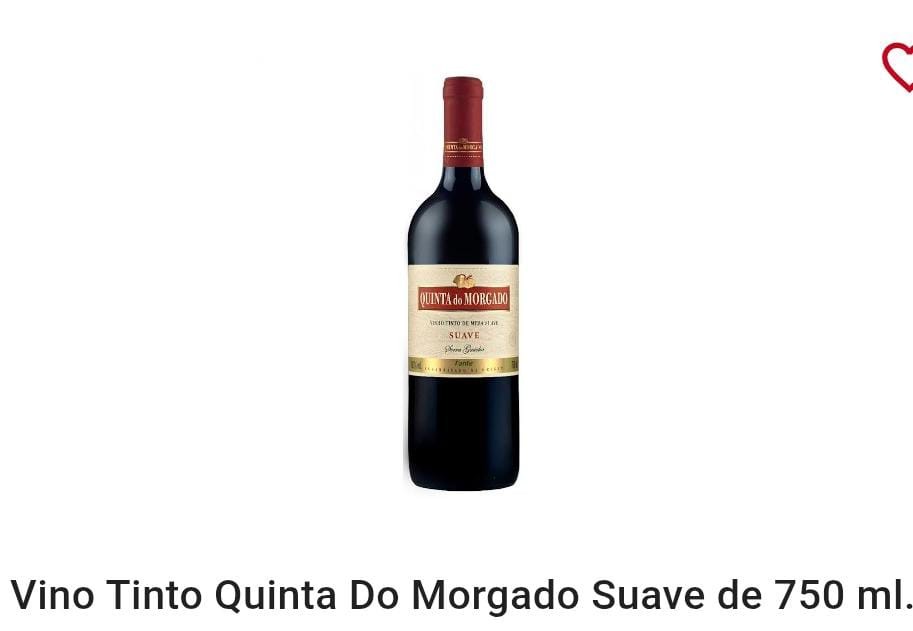 Vino Tinto Quinta Do Morgado Suave 750 ml