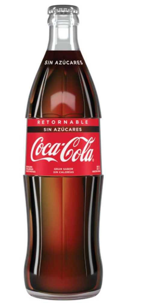Coca-Cola Sin Azucar retornable 1 litro