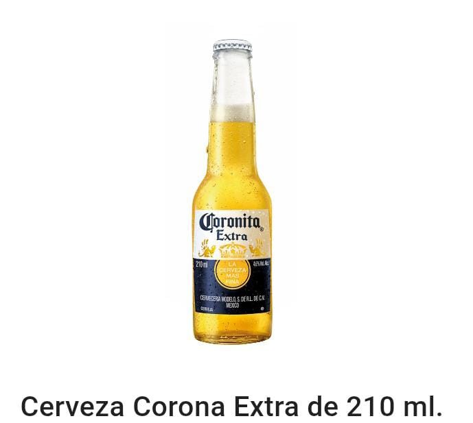 Corona extra botellita 210 ml