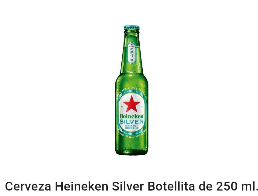 Heineken silver botellita