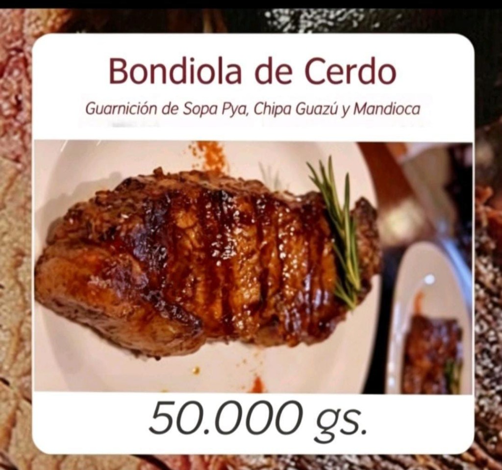 Filet de Bondiola de cerdo al plato