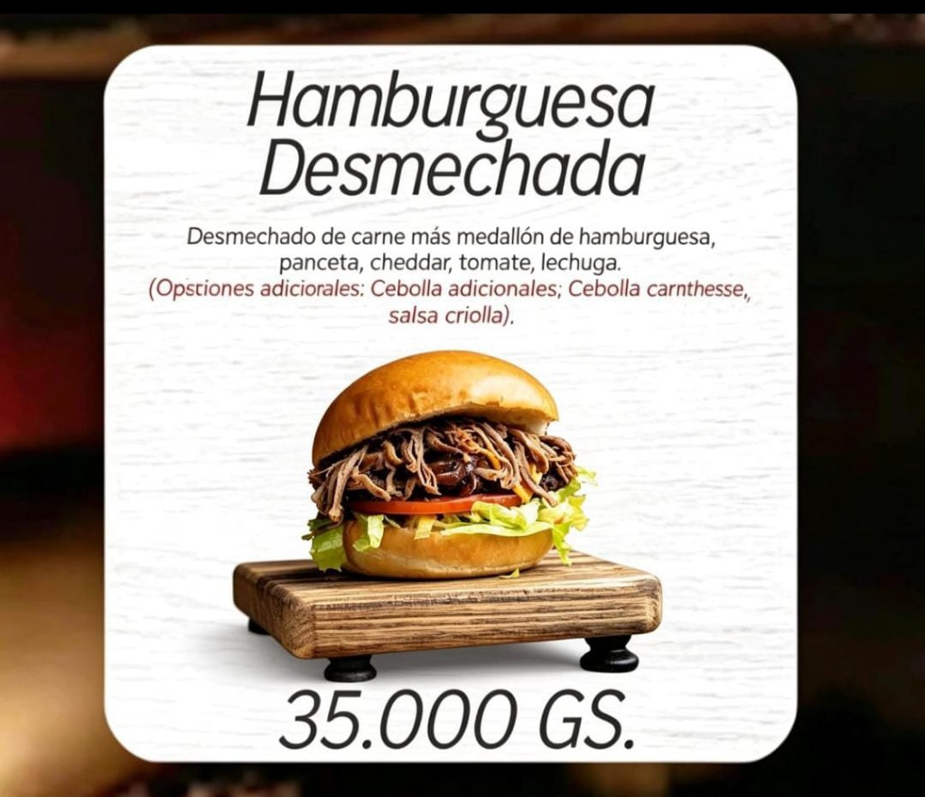 Hamburguesa Desmechada