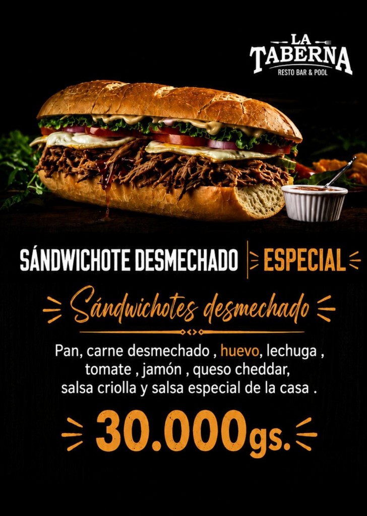 Sandwichotes Desmechada Especial