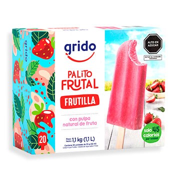 Grido Palito Frutal Frutilla