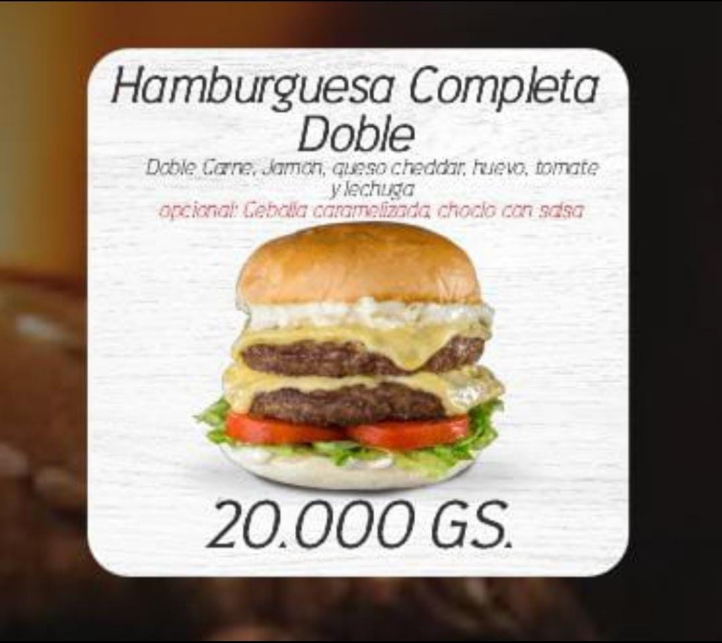 Hamburguesa Completa doble
