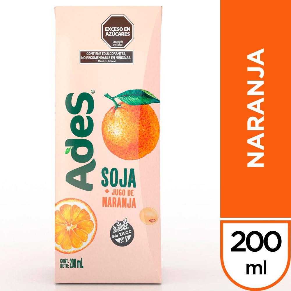 Jugo Ades soja naranja 200ml