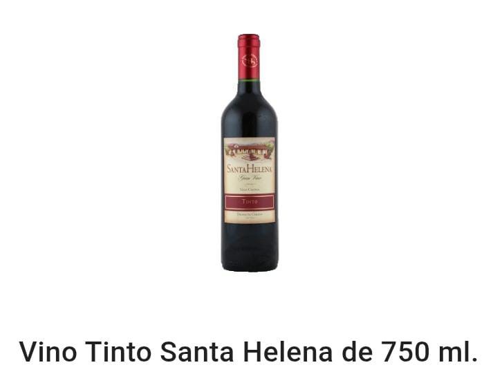 Vino Tinto Santa Helena 750 ml