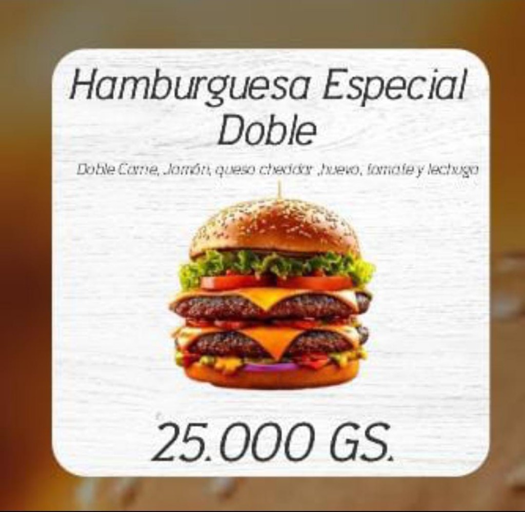 Hamburguesa Especial doble