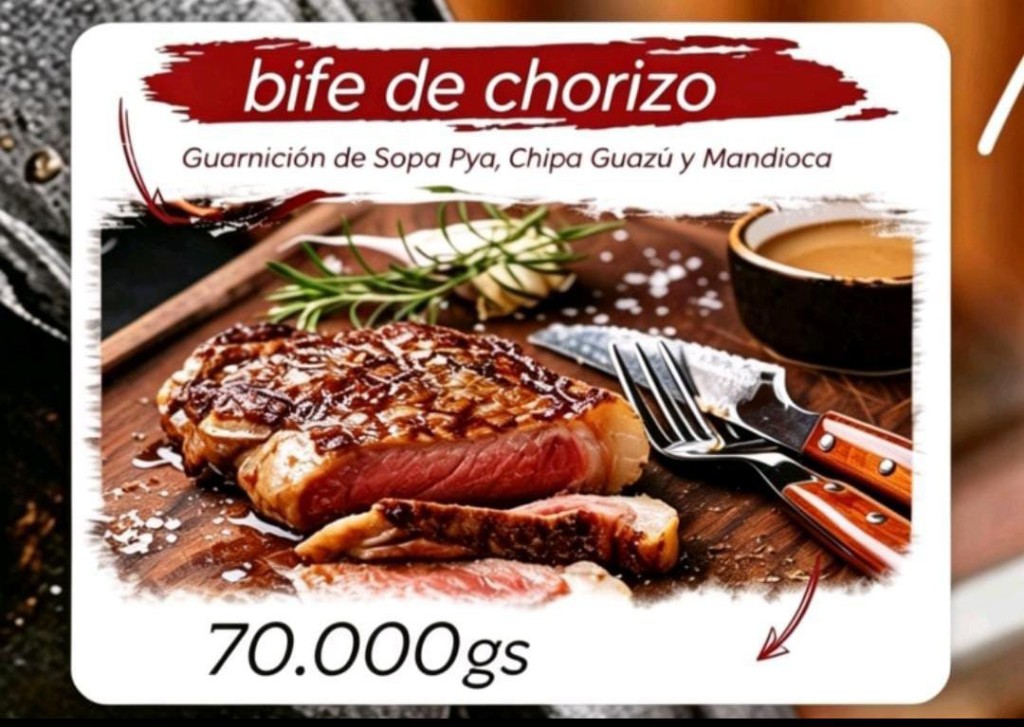 Filet de bife de chorizo al plato