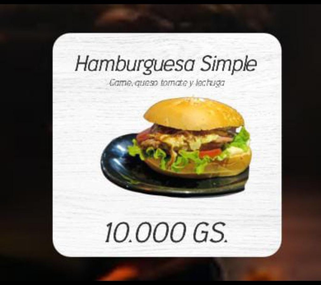 Hamburguesa simple