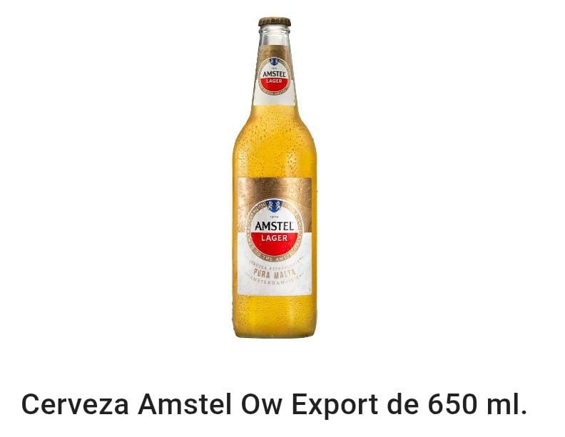 Amstel Ow export botella 650 ml