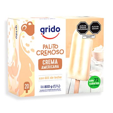 Grido Palito Cremoso Crema Americana