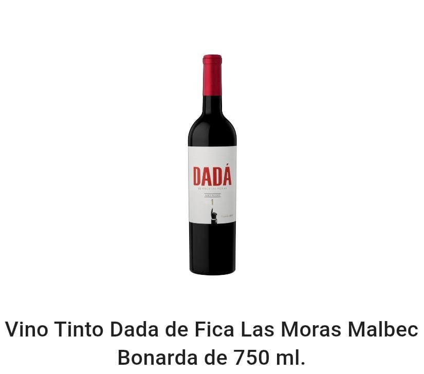 Vino Tinto Dada de Finca Las Moras Malbec Bonarda 750 ml