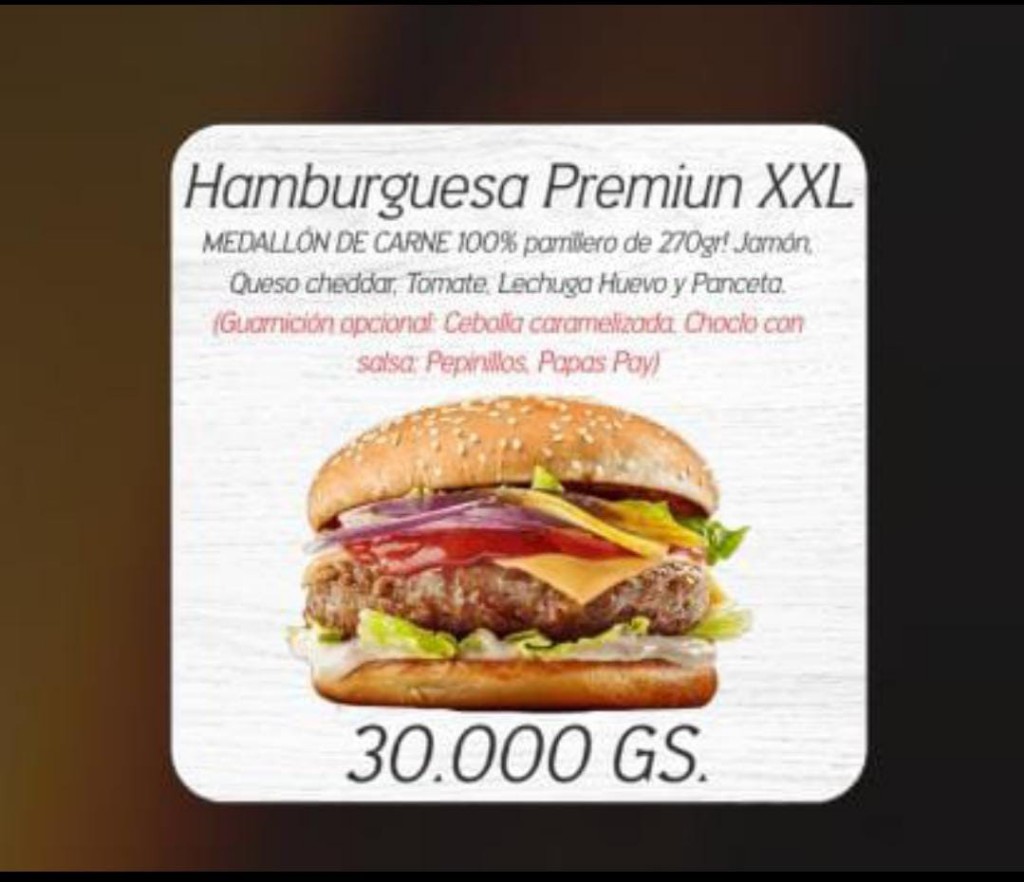 Hamburguesa Premium XXL.