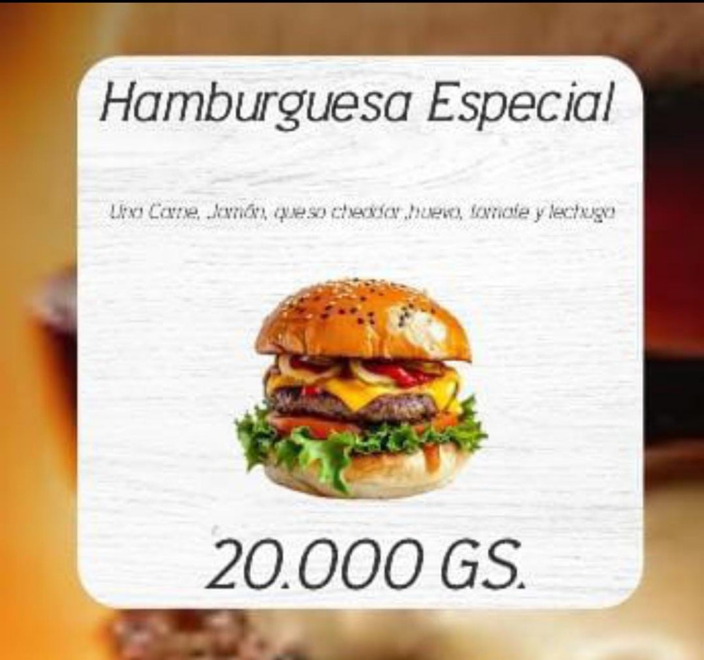 Hamburguesa Especial