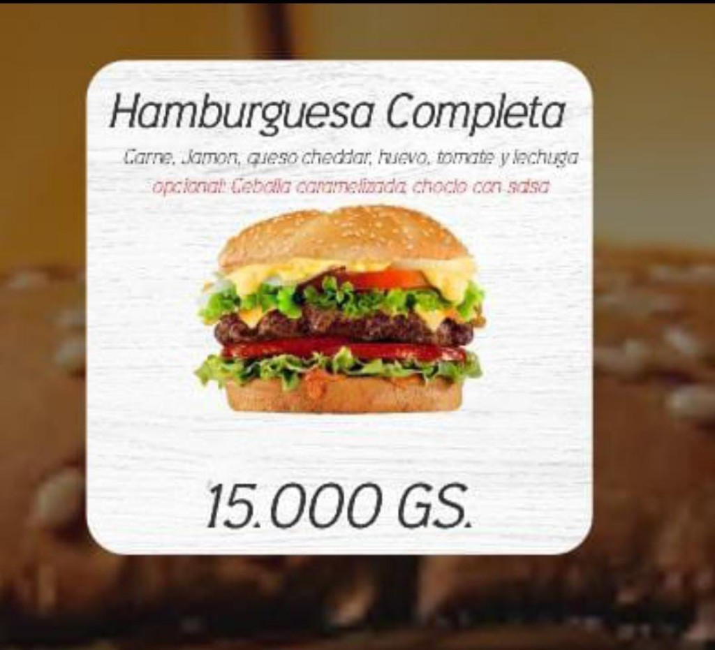 Hamburguesa Completa