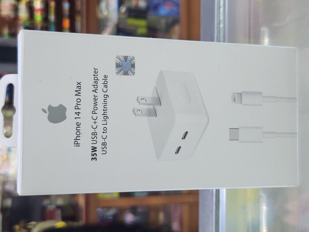 Cargador de iPhone Doble puerto, carga rapida de 35W