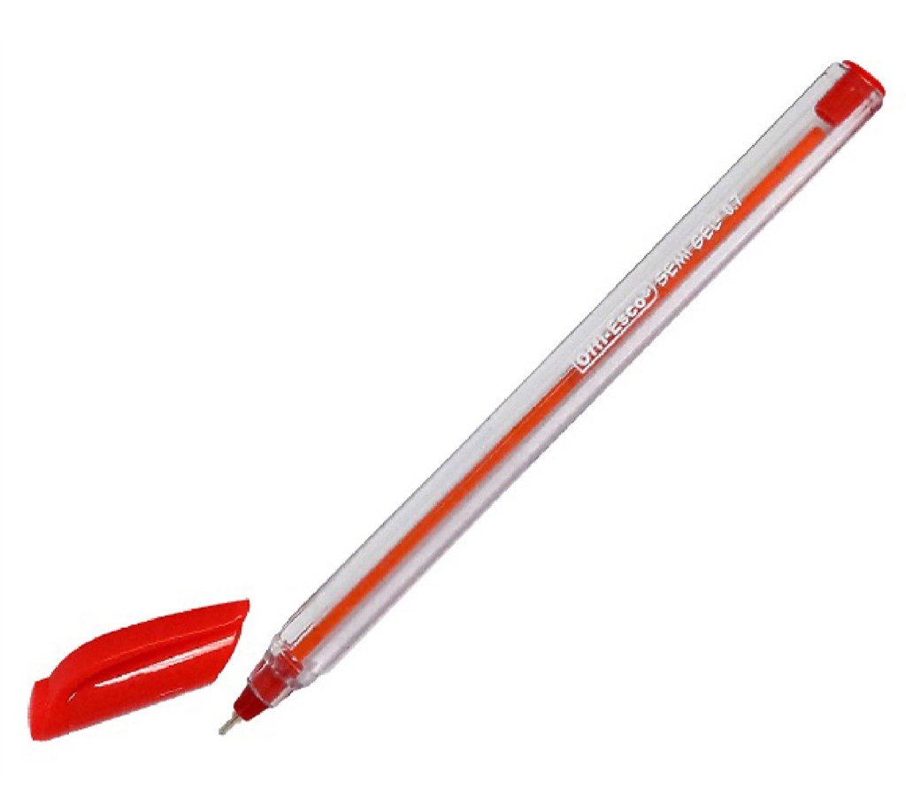 CAJA LAPICERO OFFI ESCO SEMI GEL ROJO RETRACTIL