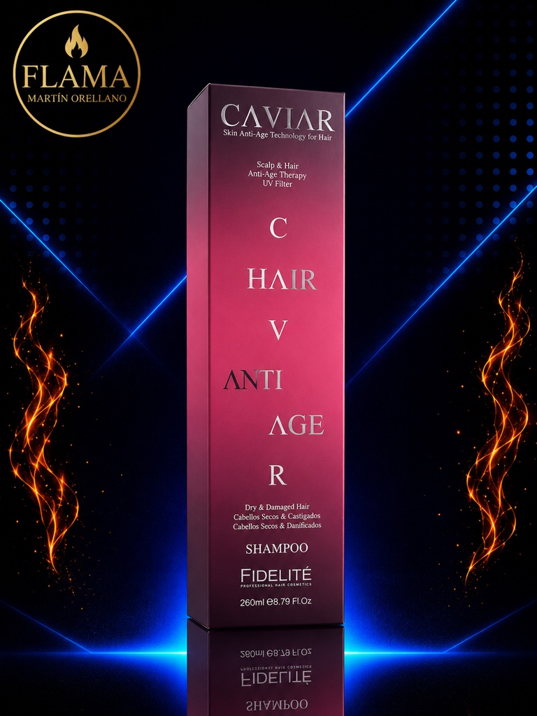 SHAMPOO CABELLOS SECOS Y CASTIGADOS CAVIAR x260ml.