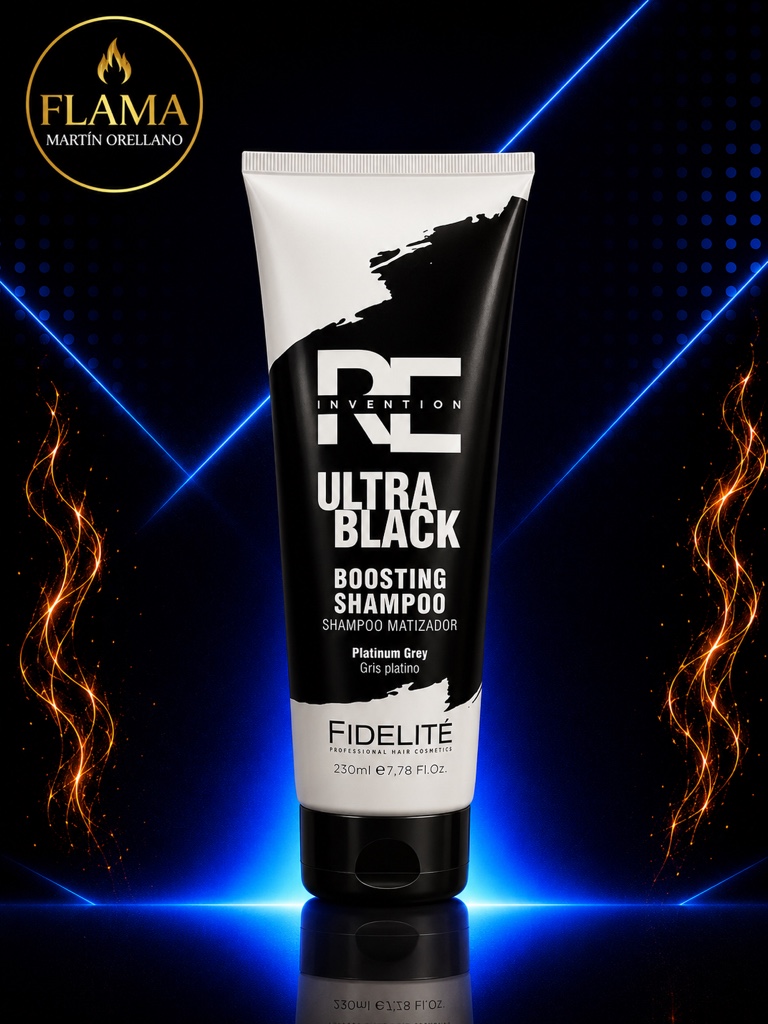 SHAMPOO ULTRA BLACK GRIS PLATINO