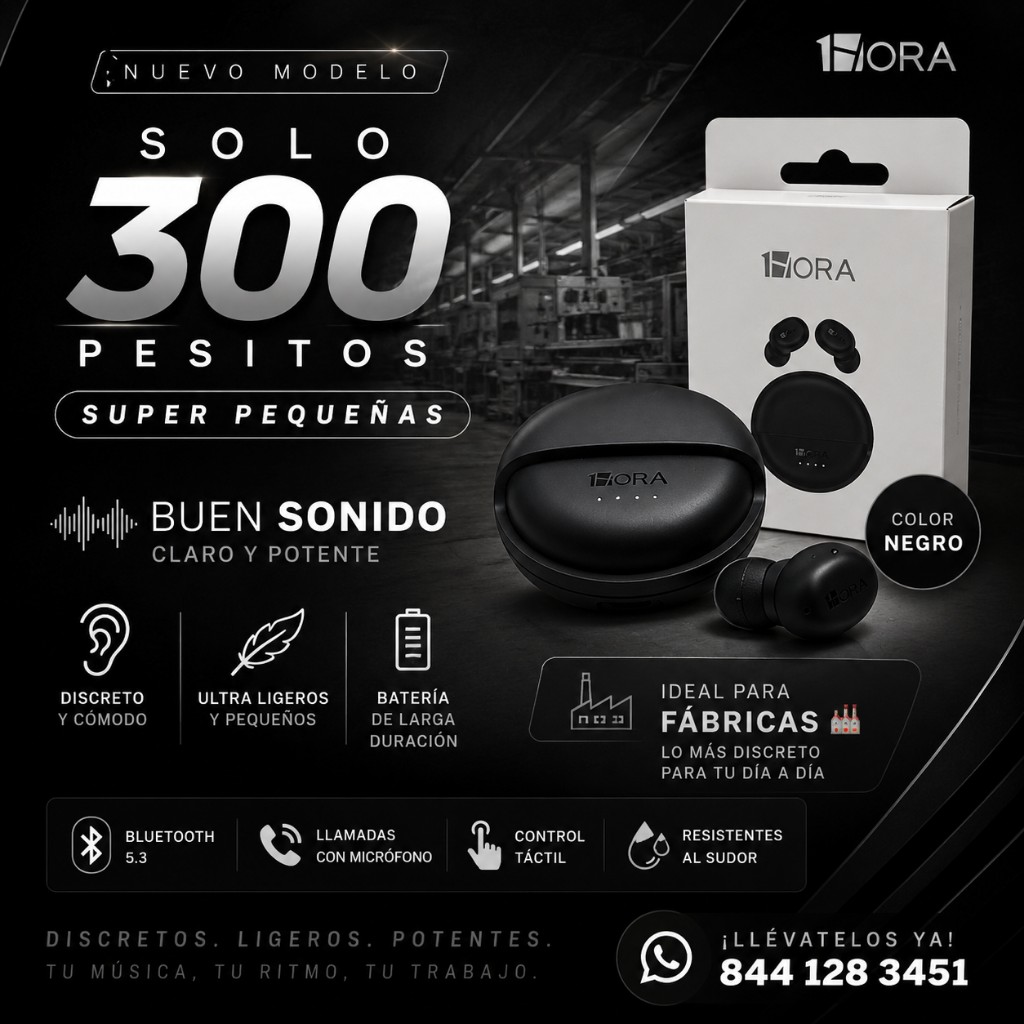 Audifono mini 1hora