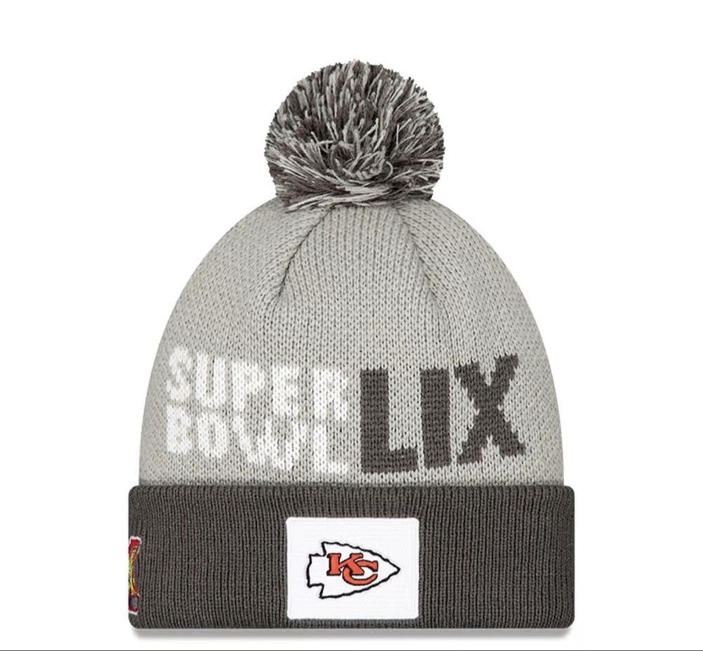 Kansas City Chiefs Super Bowl LIX Opening Night New Era Knit Hat
