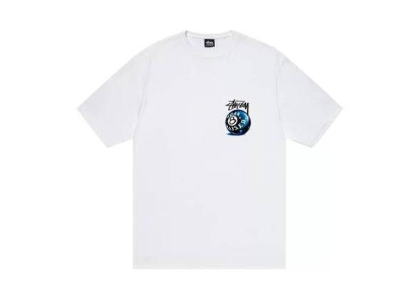 Stüssy x Born X Raised 8 Ball Tee – White