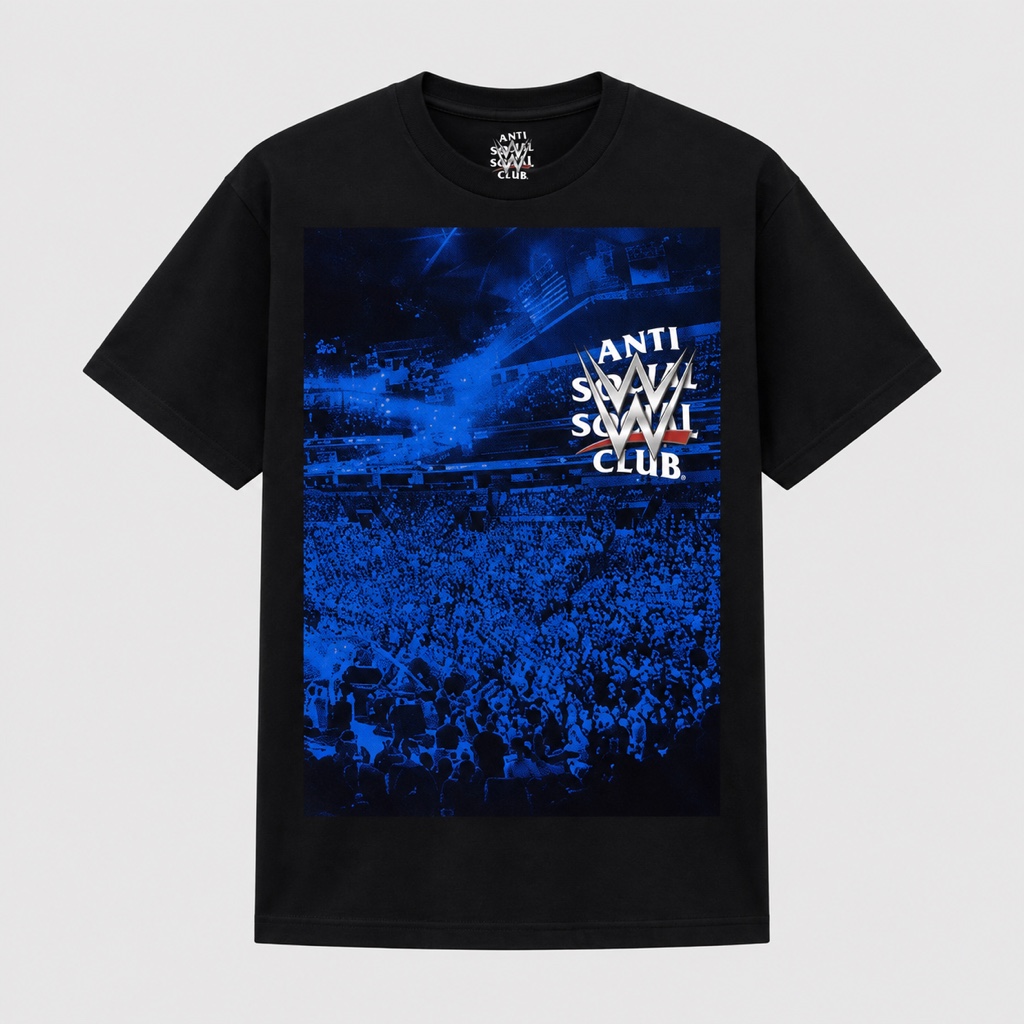 Anti Social Social Club x WWE Venue Tee – Black