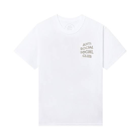 Anti Social Social Club Blurred Lines Mind Games Tee – White