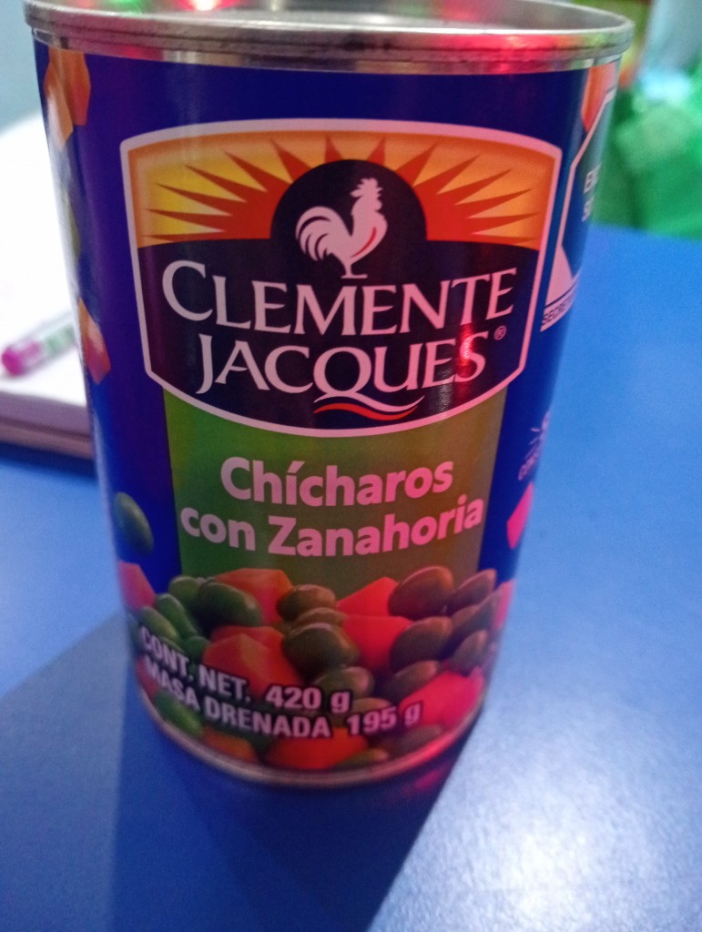 Clemente Jacques chicharos con zanahoria