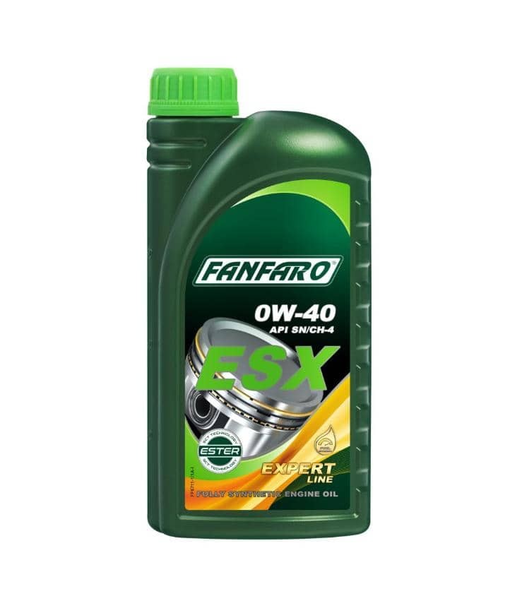 ACEITE SINTETICO PARA MOTOR DE GASOLINA Y DIESEL FF ESX SAE 0W40 API SN/CF 1L