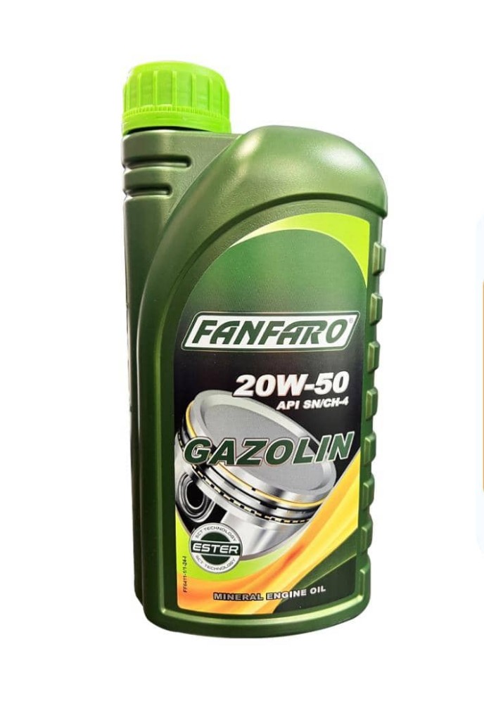 ACEITE MINERAL GAZOLIN 20W50 SN/CH-4 1L