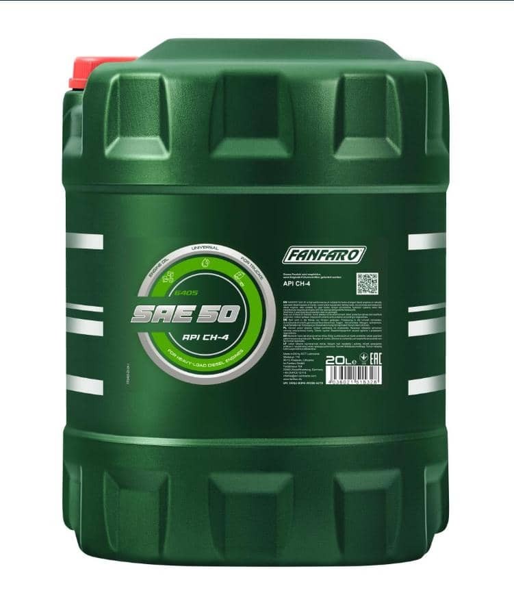 ACEITE MINERAL PARA MOTOR DIESEL SAE 50 API CH-4 BIDON DE 20 LITROS