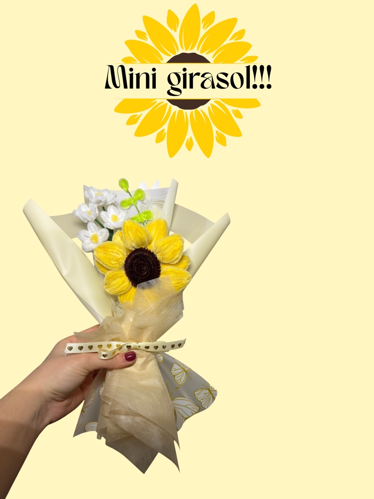 girasol con margaritas