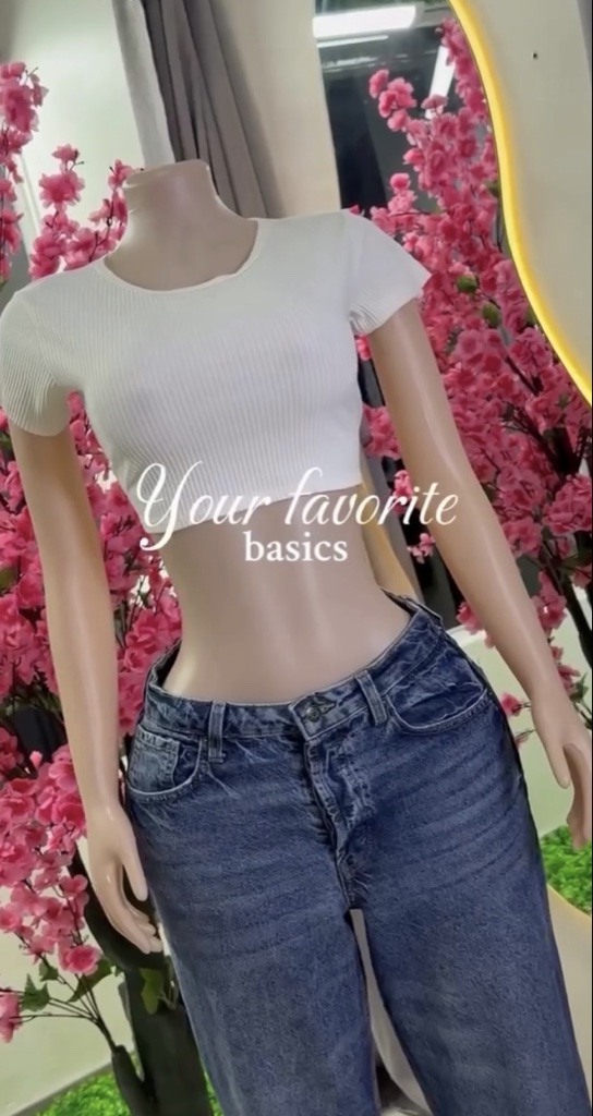 Blusa básica manga corta