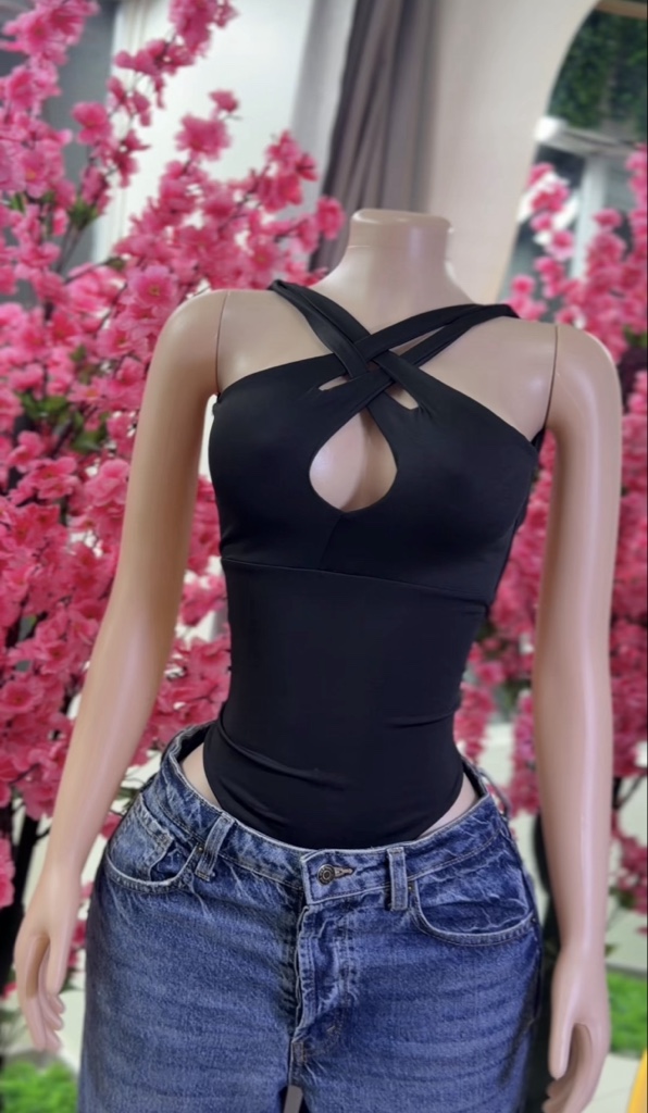 Bodysuit cruzado