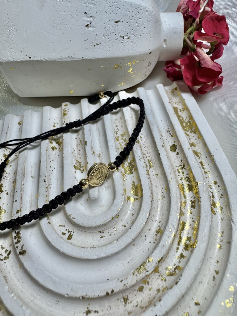 Pulsera corona oro laminado