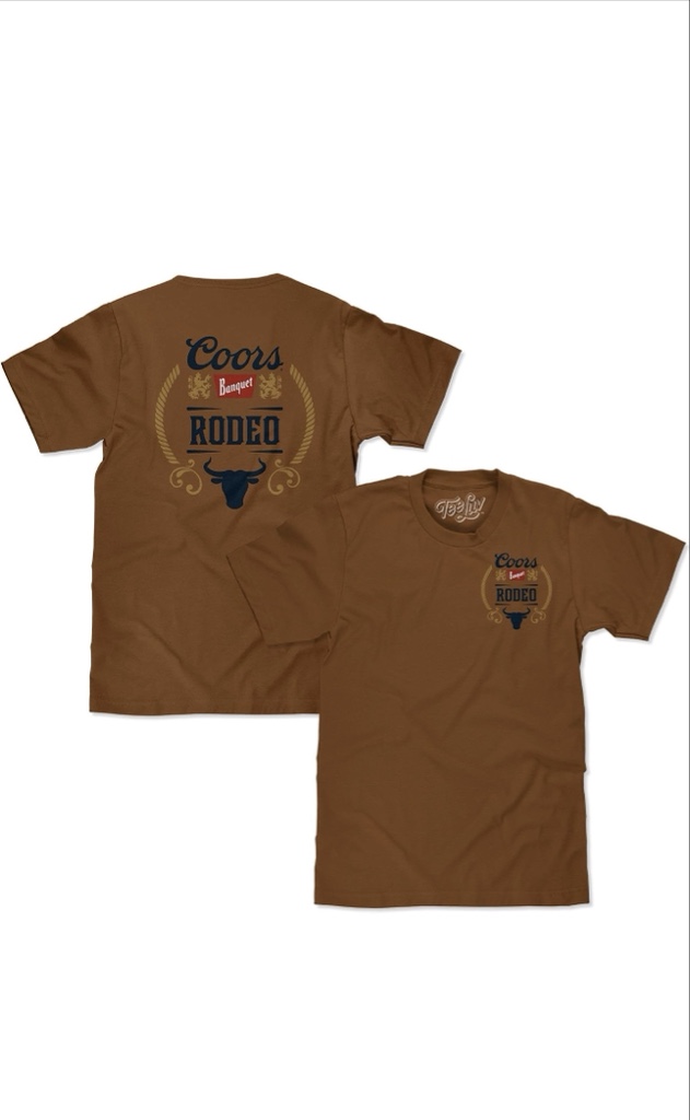 Coors Rodeo camiseta cafe