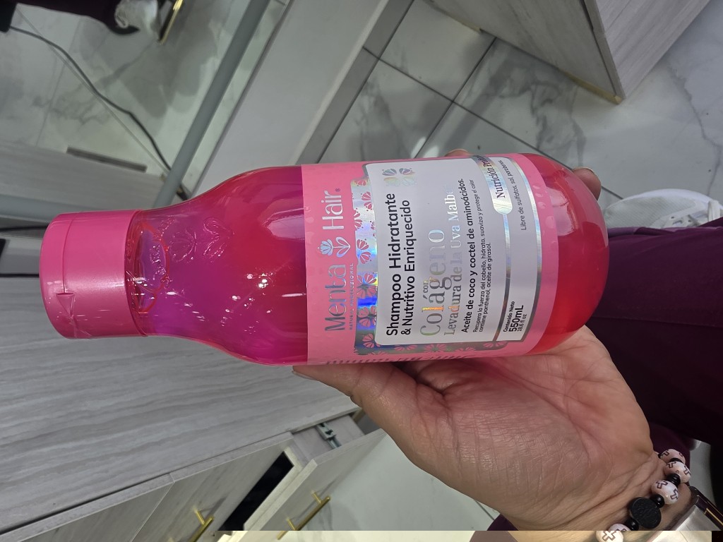 Shampoo hidratante de colageno