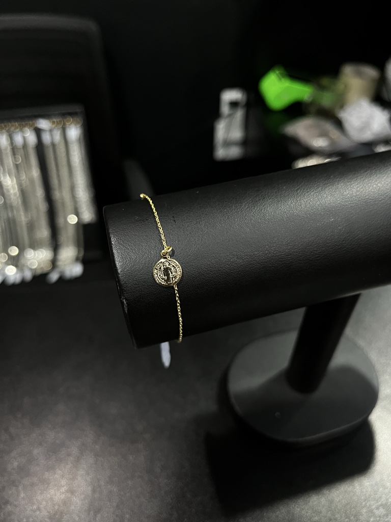 Pulseira Feminina São Bento (Banhado a ouro 18k)