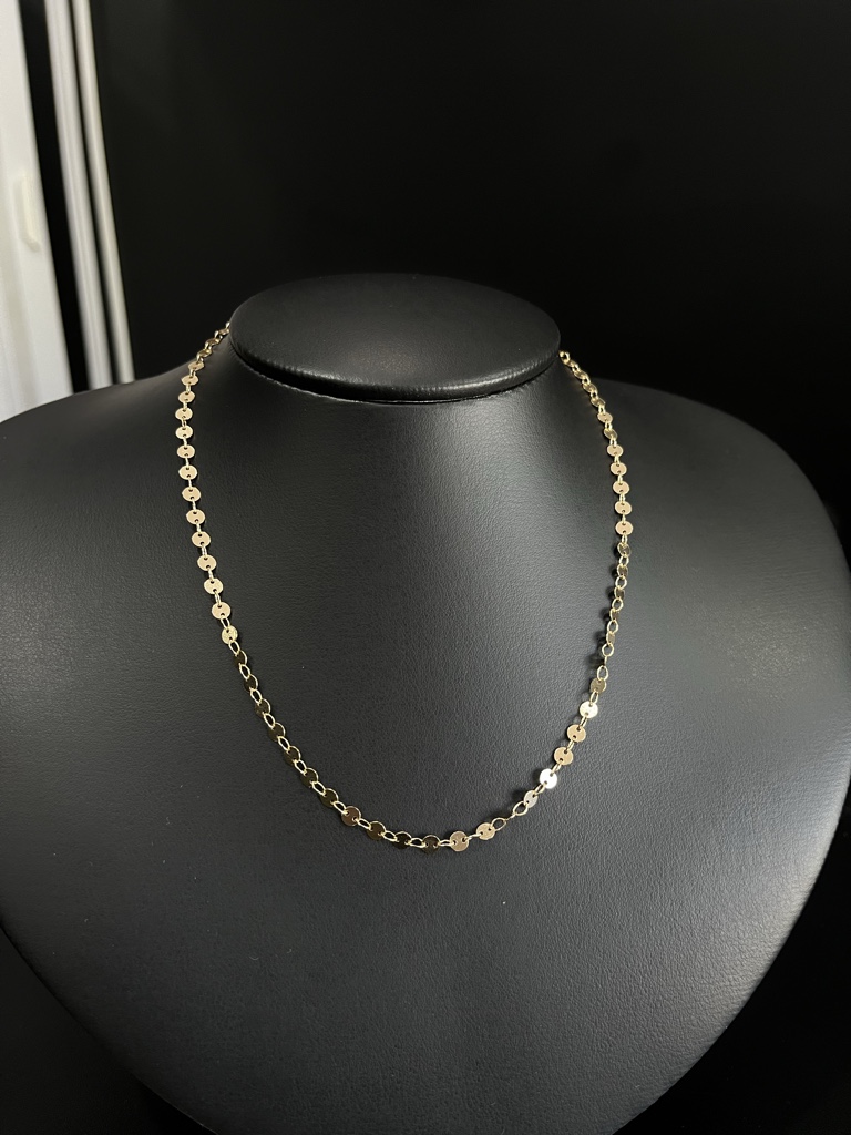 Colar feminino elo chapado (Banhado a ouro)