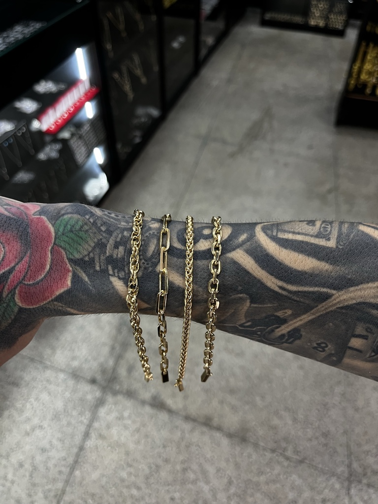Pulseira 5/6mm (Banhado a ouro 18k)
