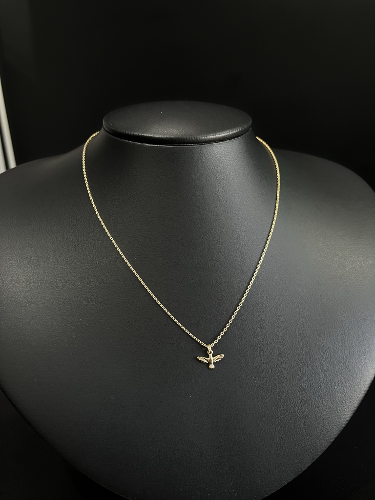 Corrente feminina Divino Espírito Santo (Banhado a ouro 18k)