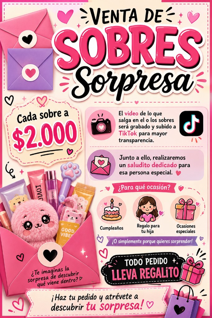 💌Sobres sorpresas 💌