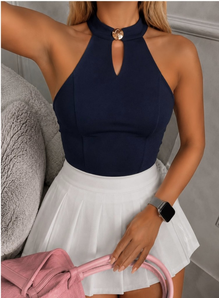 Blusa Dairanis Azul Oscuro