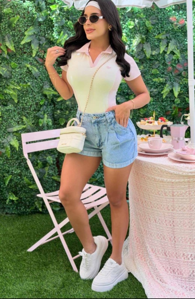 Short jean ania medio
