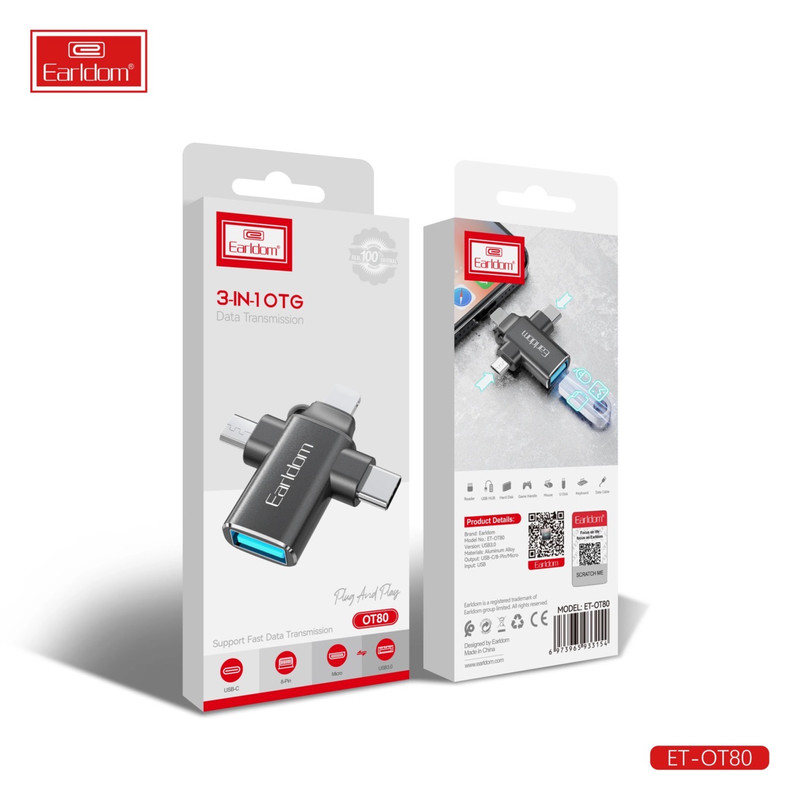 ADAPTADOR OTG EARLDOM OT80