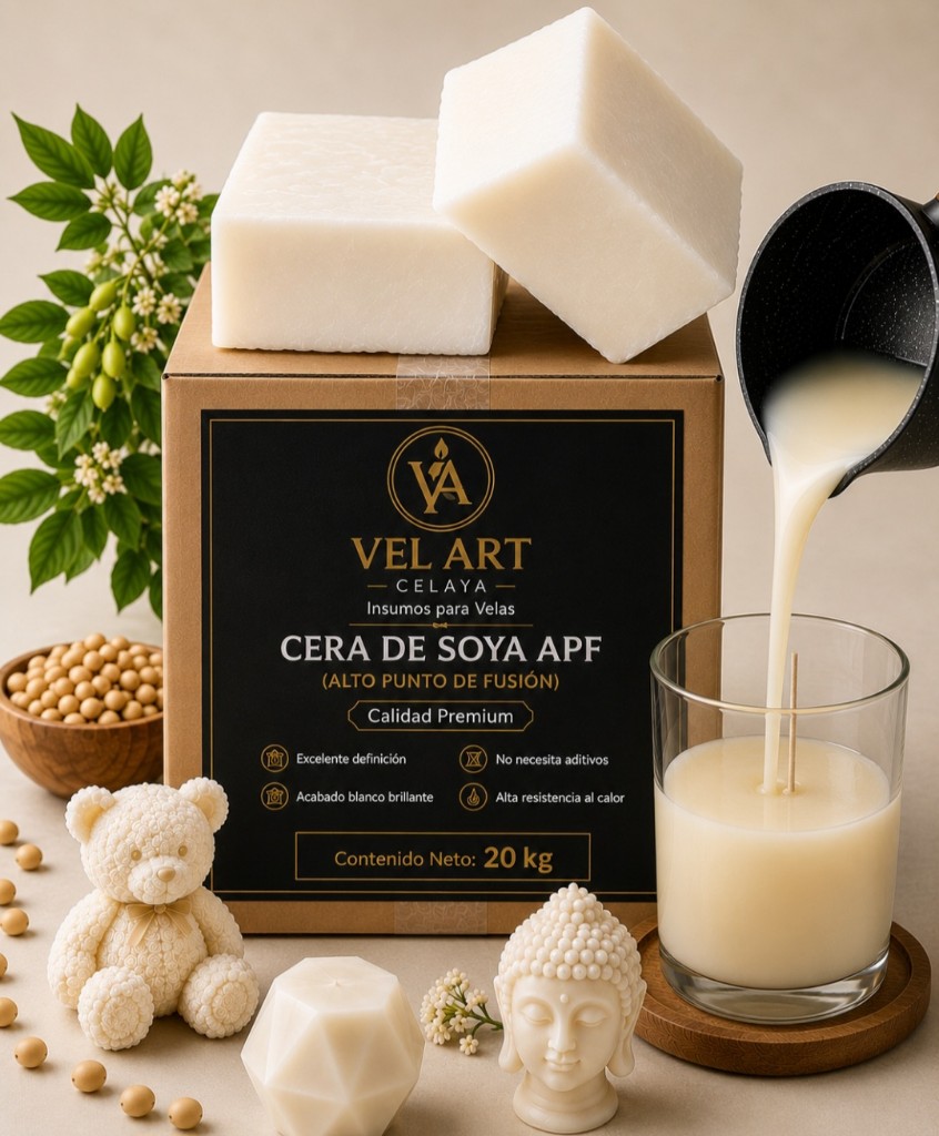 Cera de soya  en bloque APF 20KG