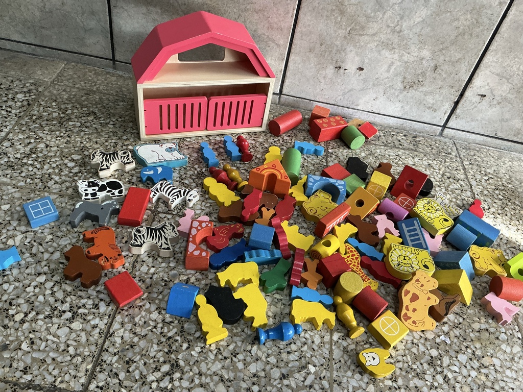 Bloques animales de madera