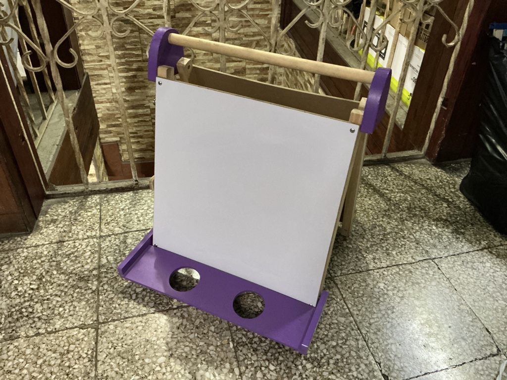 Pizarra doble morada jumbo